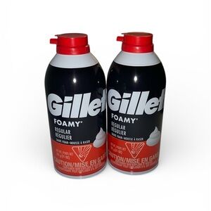 2 Pack Gillette Foamy Regular Shave Cream Foam 11 Oz Each New